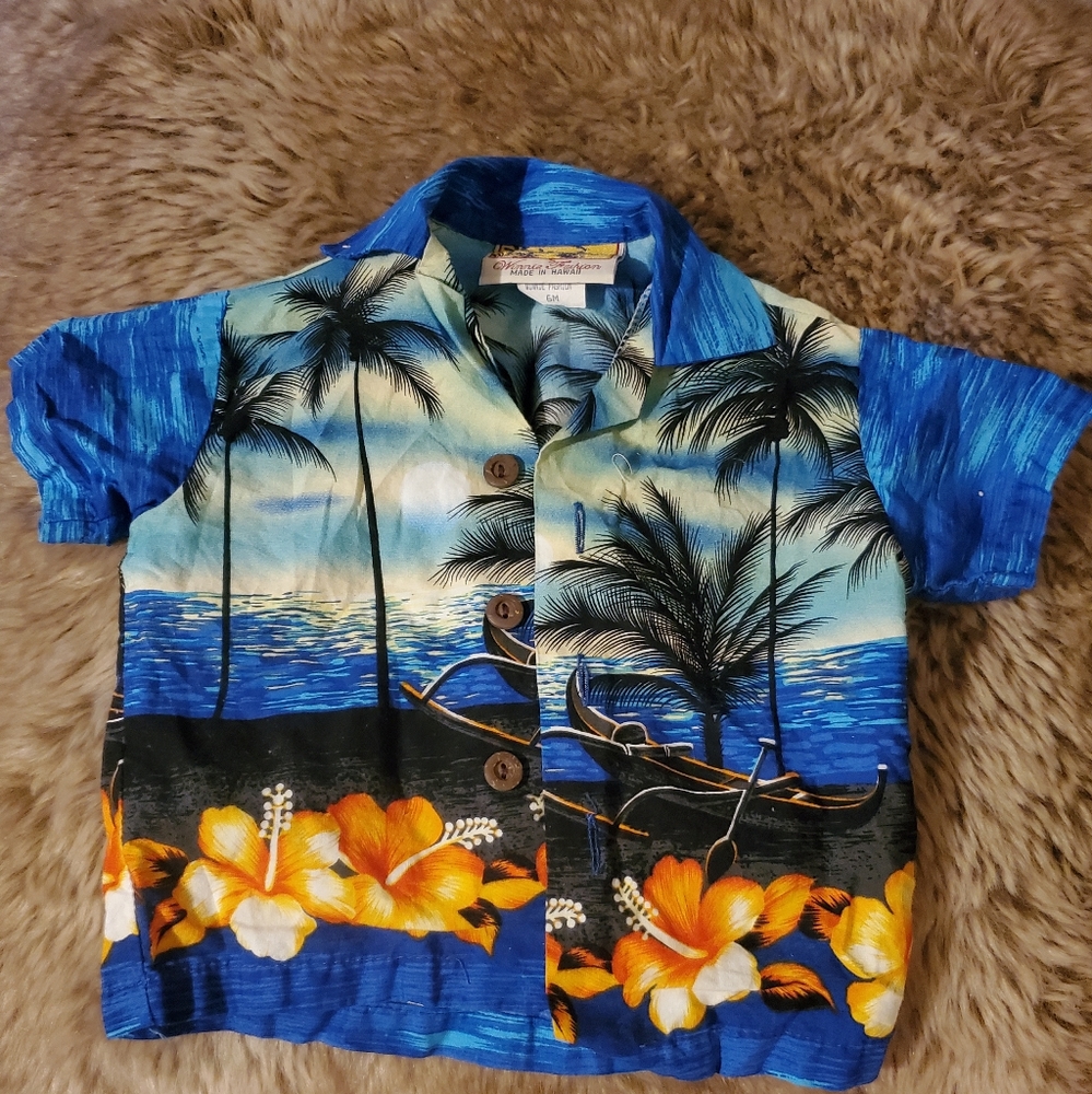 6 month old Hawaiian shirt winnie fashion